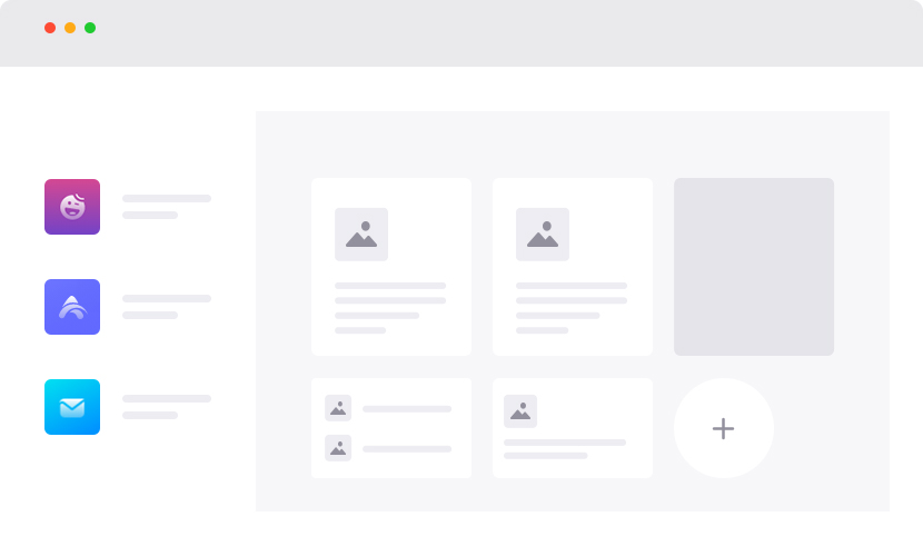 Template search interface